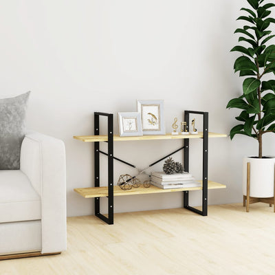 2-tasoinen kirjahylly Virica 100x30x70cm (mänty)