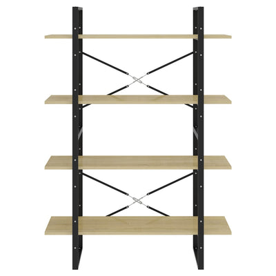 Sonoma-tammi kirjahylly Virica 100x30x140cm (4-tasoinen, puinen)