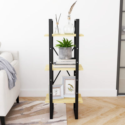 3-tasoinen kirjahylly Hali 40x30x105cm (mänty)