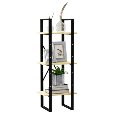 3-tasoinen kirjahylly Hali 40x30x105cm (mänty)