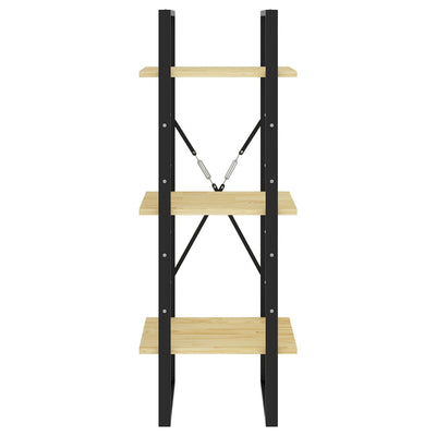 3-tasoinen kirjahylly Hali 40x30x105cm (mänty)