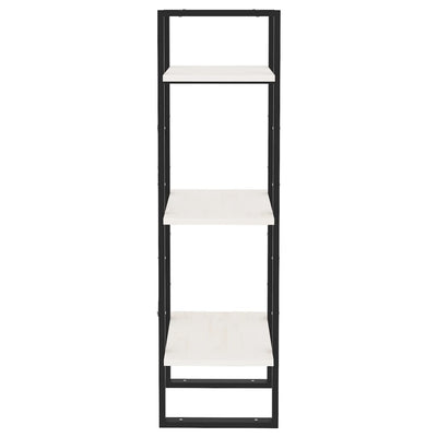 Valkoinen 3-tasoinen kirjahylly Hali 40x30x105cm (mänty)