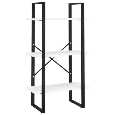 Valkoinen varastohylly Pepino 60x30x105cm (puinen)