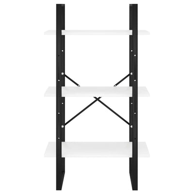 Valkoinen varastohylly Pepino 60x30x105cm (puinen)