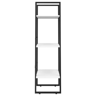 Valkoinen varastohylly Pepino 60x30x105cm (puinen)
