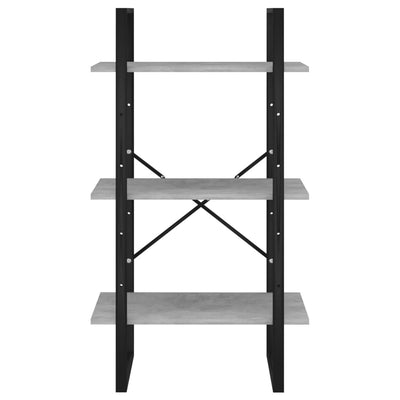 Betoninharmaa varastohylly Pepino 60x30x105cm (puinen)