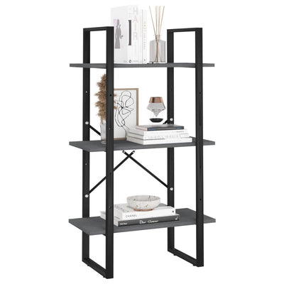 Harmaa varastohylly Pepino 60x30x105cm (mänty)