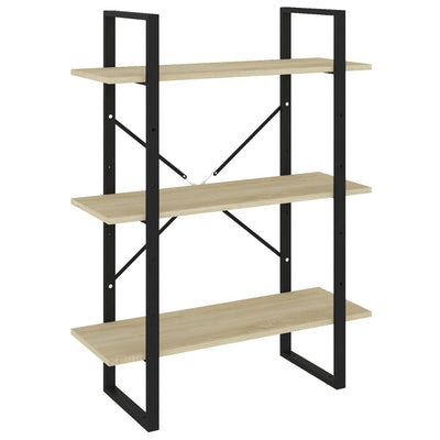 Kirjahylly Sonoma-tammi 80x30x105 cm lastulevy