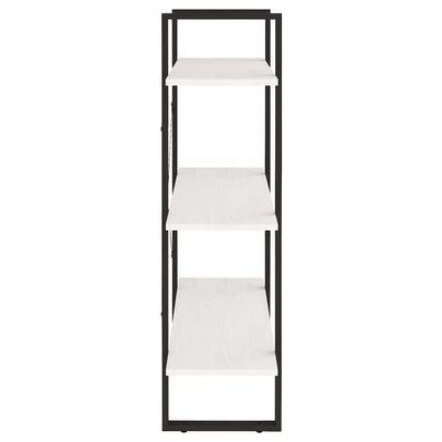 Valkoinen kirjahylly Rindunica 80x30x105cm (3-tasoinen, mänty)