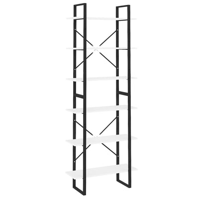 Korkea kaappi valkoinen 80x30x210 cm tekninen puu