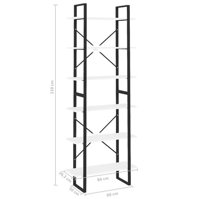 Korkea kaappi valkoinen 80x30x210 cm tekninen puu