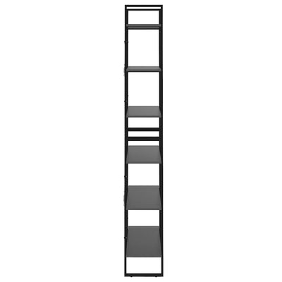 Korkea kaappi harmaa 80x30x210 cm lastulevy