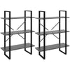Korkea kaappi harmaa 80x30x210 cm lastulevy