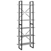 Korkea kaappi betoninharmaa 80x30x210 cm lastulevy