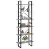 Korkea kaappi betoninharmaa 80x30x210 cm lastulevy
