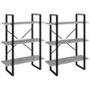 Korkea kaappi betoninharmaa 80x30x210 cm lastulevy
