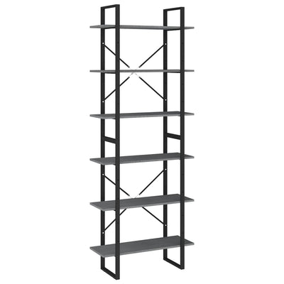 Korkea kaappi harmaa 80x30x210 cm täysi mänty
