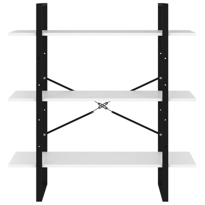 Valkoinen kirjahylly Hedriga 100x30x105cm (puinen)