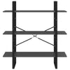 Kirjahylly betoninharmaa 100x30x105 cm tekninen puu