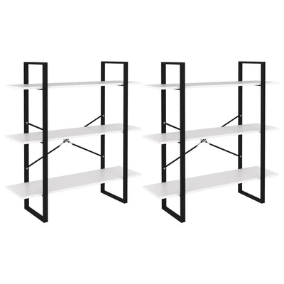 Korkea kaappi valkoinen 100x30x210 cm lastulevy