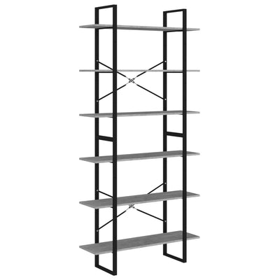 Korkea kaappi betoninharmaa 100x30x210 cm lastulevy