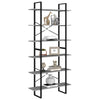 Korkea kaappi betoninharmaa 100x30x210 cm lastulevy