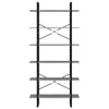 Korkea kaappi betoninharmaa 100x30x210 cm lastulevy