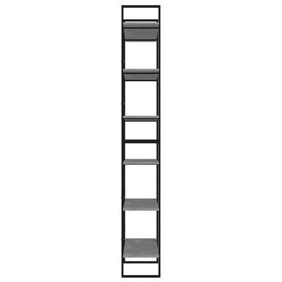 Korkea kaappi betoninharmaa 100x30x210 cm lastulevy