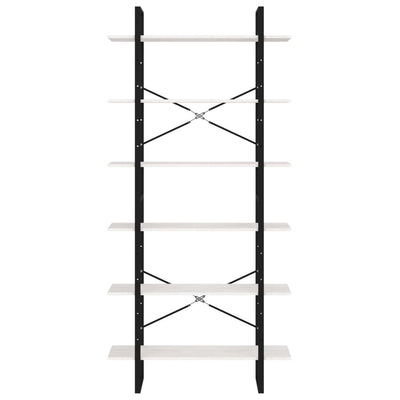 Korkea kaappi valkoinen 100x30x210 cm täysi mänty