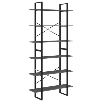 Korkea kaappi harmaa 100x30x210 cm täysi mänty