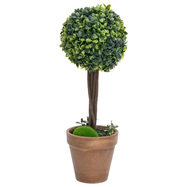 Vihreä keinotekoinen puksipuukasvi ruukussa Rudie 41cm (2 kpl pallo)