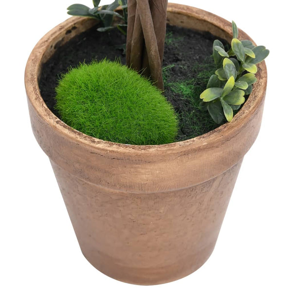 Vihreä keinotekoinen puksipuukasvi ruukussa Rudie 41cm (2 kpl pallo)