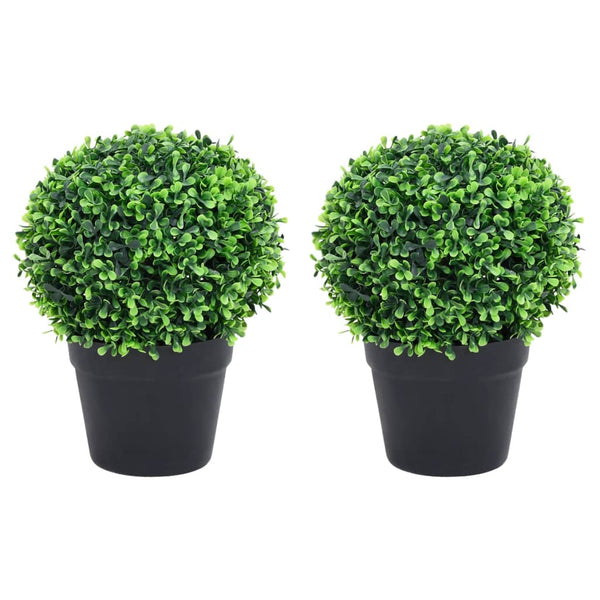 Vihreä keinotekoinen puksipuukasvi ruukussa Vada 27cm (2 kpl pallo)