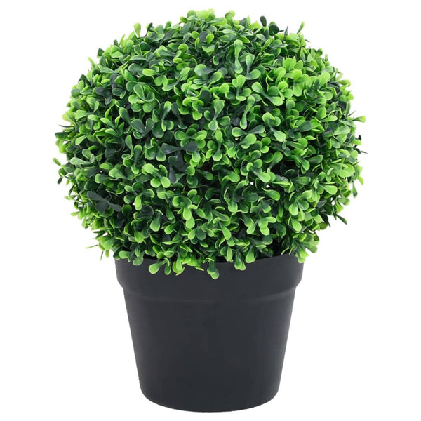 Vihreä keinotekoinen puksipuukasvi ruukussa Vada 27cm (2 kpl pallo)