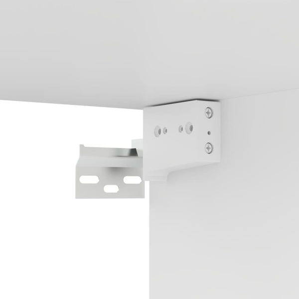 TV-tasot 4 kpl valkoinen 100x30x30 cm tekninen puu