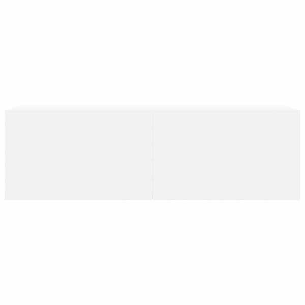 6-osainen kaappisarja TV:lle teknisestä puusta, valkoinen