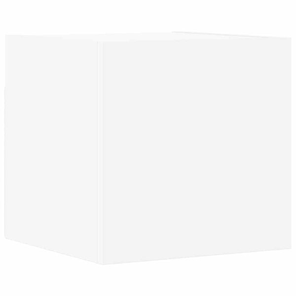 Valkoinen teknisestä puusta valmistettu 8-osainen TV-kaappisarja