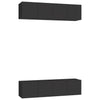 TV-tasot 4 kpl musta 60x30x30 cm tekninen puu