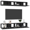 TV-tasot 4 kpl musta 100x30x30 cm tekninen puu