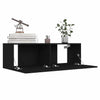 TV-tasot 4 kpl musta 100x30x30 cm tekninen puu
