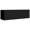 TV-tasot 4 kpl musta 100x30x30 cm tekninen puu