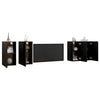 TV-tasot 4 kpl musta 30,5x30x60 cm tekninen puu