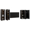 TV-tasot 4 kpl musta 30,5x30x90 cm tekninen puu