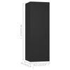 TV-tasot 4 kpl musta 30,5x30x90 cm tekninen puu