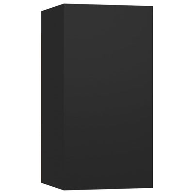 TV-tasot 7 kpl musta 30,5x30x60 cm tekninen puu