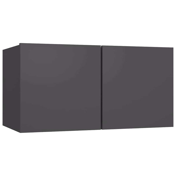 TV-tasot 4 kpl harmaa 60x30x30 cm lastulevy