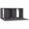TV-tasot 4 kpl harmaa 60x30x30 cm lastulevy