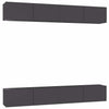 TV-tasot 4 kpl harmaa 100x30x30 cm lastulevy