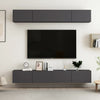 TV-tasot 4 kpl harmaa 100x30x30 cm lastulevy