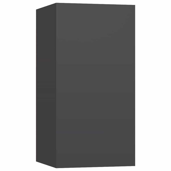 4-osainen TV-kaappisarja harmaa lastulevy
